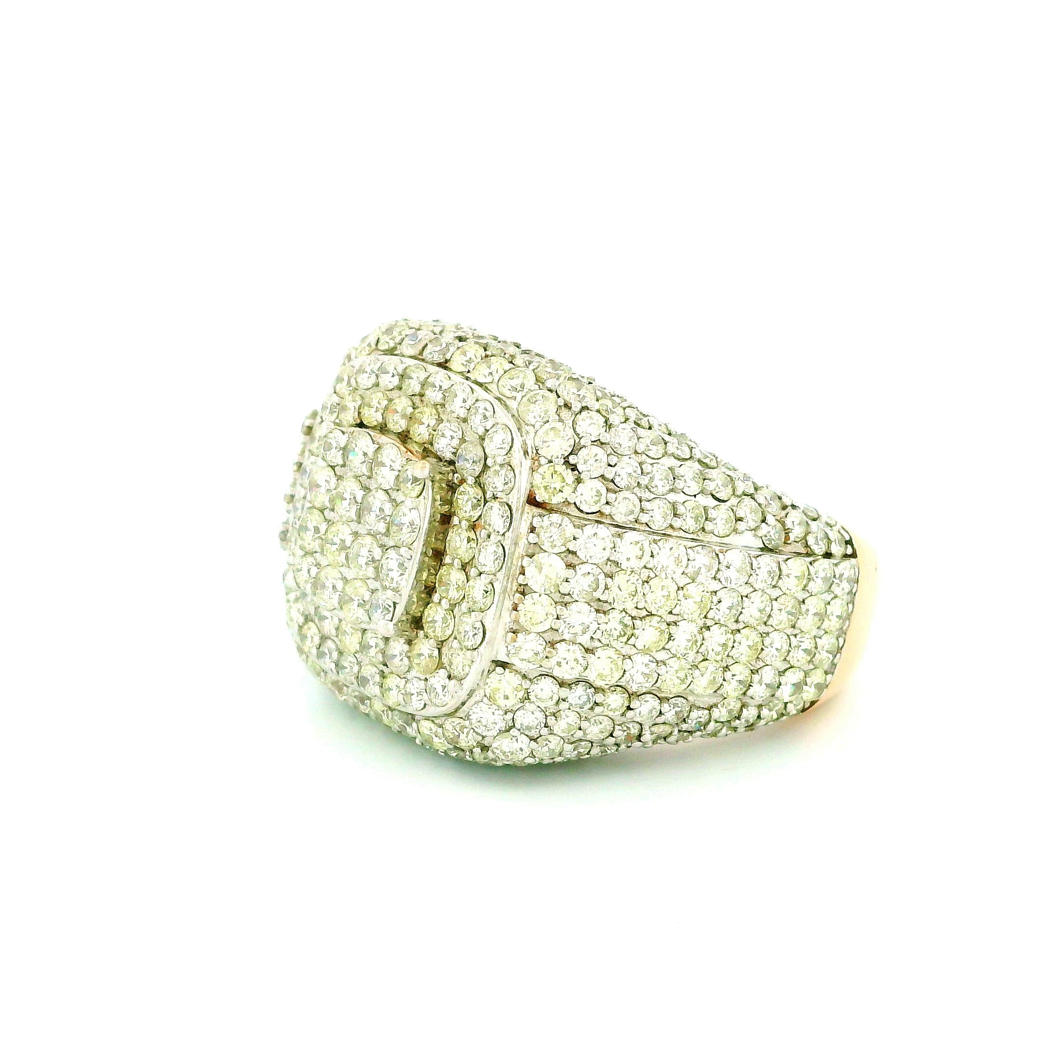 14k Rose Gold Men’s Champion Ring | 8.14ctw Natural White Diamond