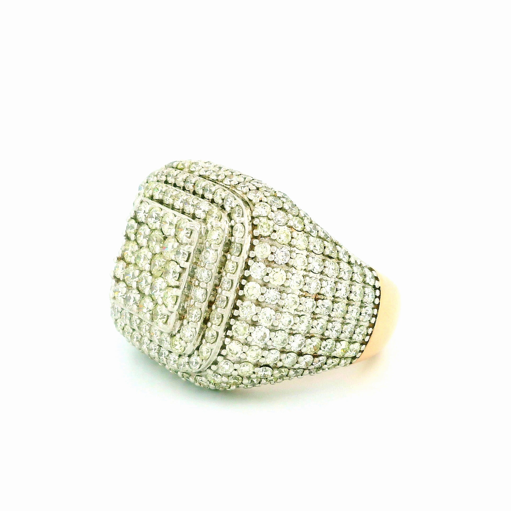 14k Rose Gold Men’s Champion Ring | 5.99ctw Natural White Diamond