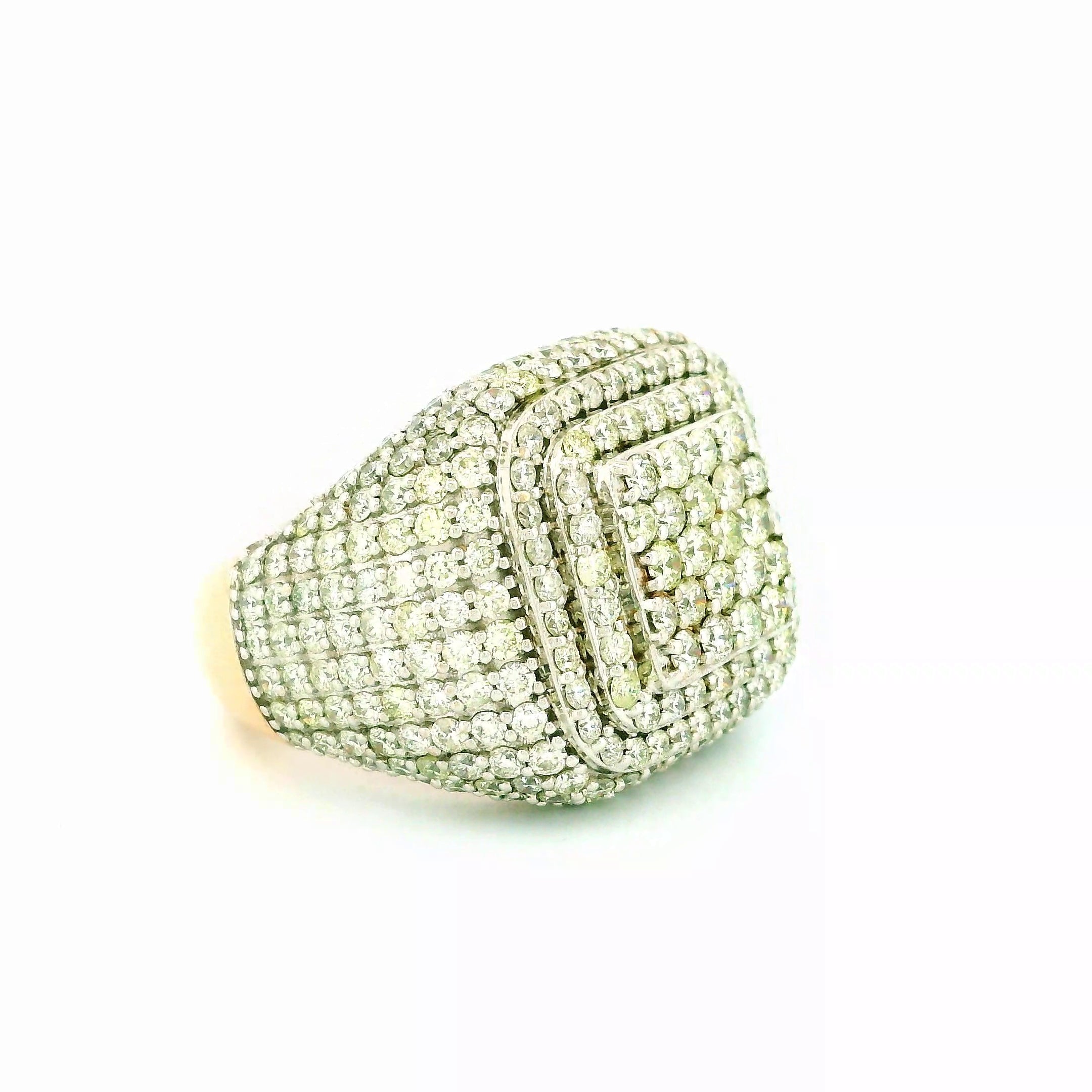 14k Rose Gold Men’s Champion Ring | 5.99ctw Natural White Diamond