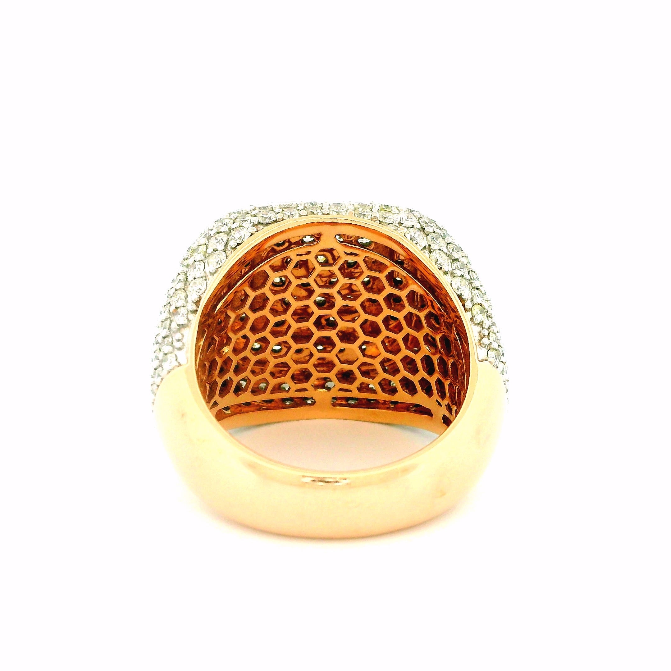 14k Rose Gold Men’s Champion Ring | 5.99ctw Natural White Diamond