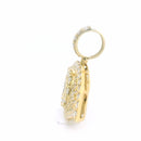 14K Yellow Gold Evil Eye Pendant with 6 Ctw Natural VS White Diamonds – Luxury Protection Amulet