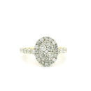 14K Yellow Gold with 1.48CTW Natural White Diamond Women's Ring