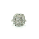 14k White Gold Women’s Diamond Ring | 1.88ctw Natural White Diamonds, 16mm