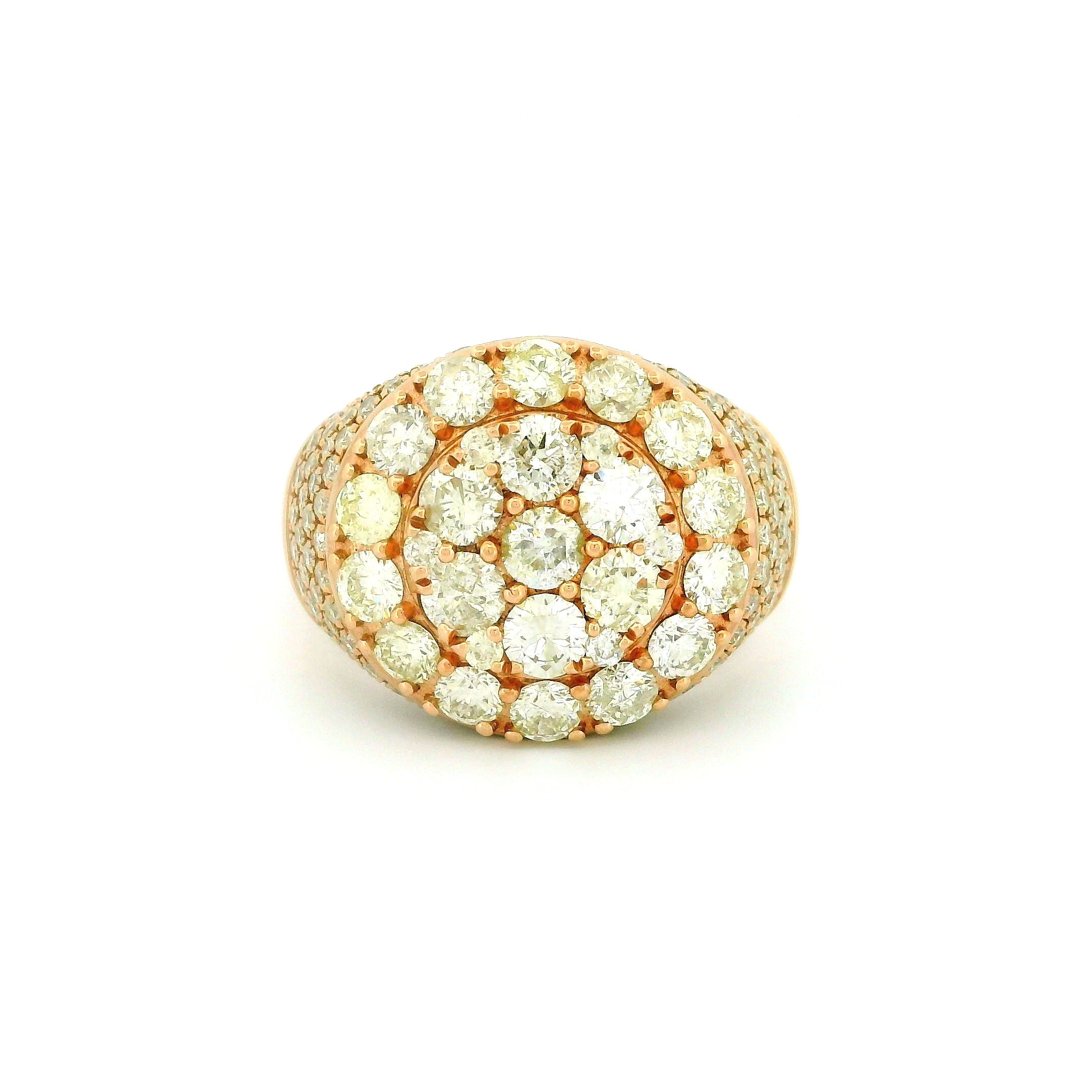 10k Rose Gold Men’s Champion Ring | 4.61ctw Natural Diamond