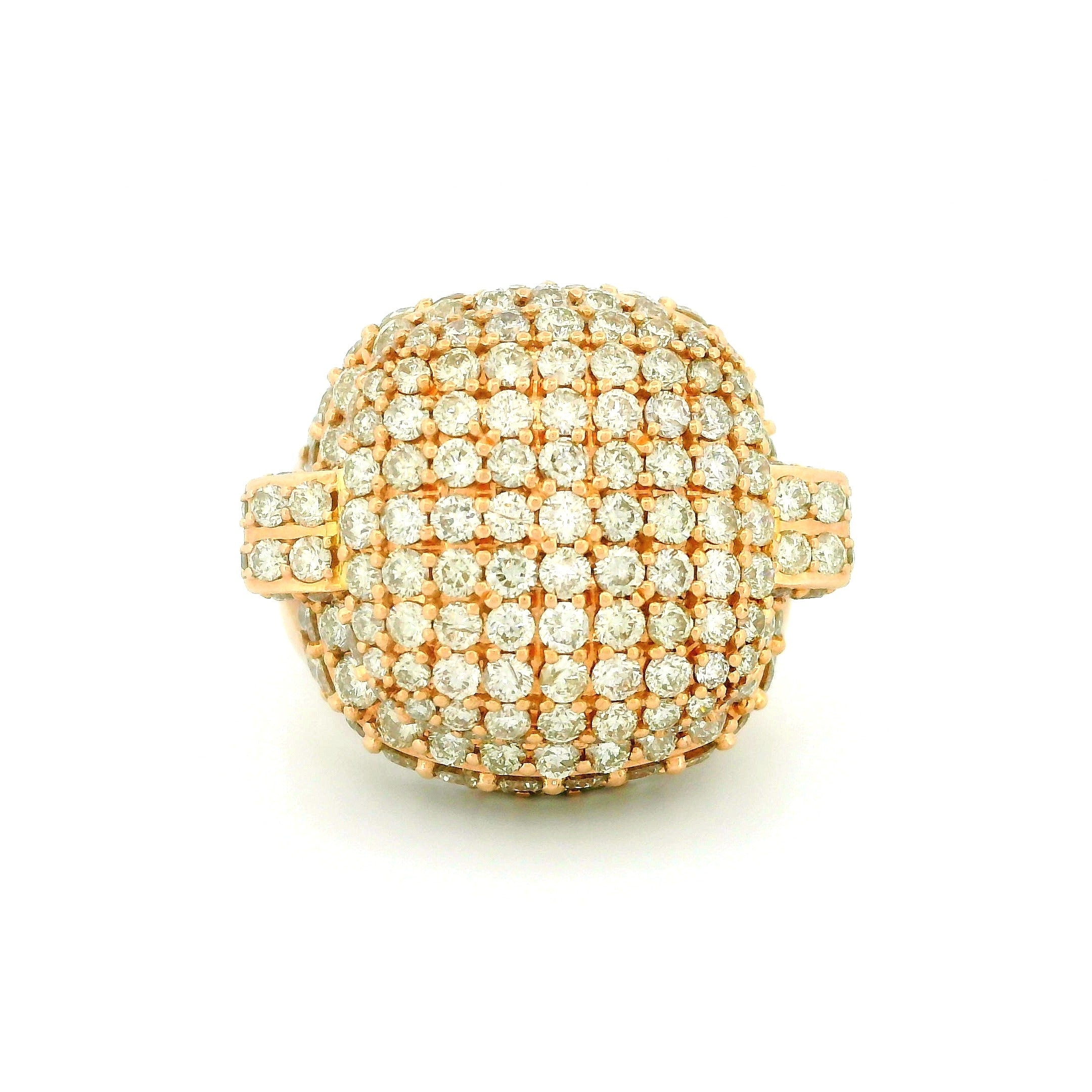 14k Rose Gold Men’s Champion Ring | 6.72ctw Natural Diamond