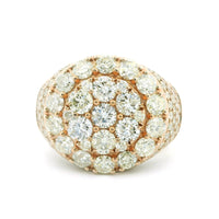 4.61ctw Round-Cut Diamond Men’s Pinky Ring in 10K Gold – Bold Luxury Jewelry