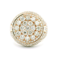4.27ctw Round-Cut Diamond Men’s Champion Ring in 14K Rose Gold – Bold Luxury Statement Ring