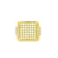 14k Yellow Gold Men’s Champion Ring | 1.95ctw Natural White Diamond