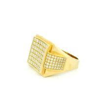 14k Yellow Gold Men’s Champion Ring | 1.95ctw Natural White Diamond