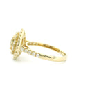 14K Yellow Gold with 1.22CTW Natural White Diamond Women's Ring