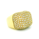 14k Yellow Gold Men’s Champion Ring | 4.21ctw Natural White Diamond