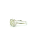 14k White Gold Women’s Diamond Ring | 0.94ctw Natural White Diamonds, 9mm