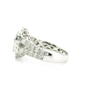 14K White Gold with 1.68CTW Natural White Diamond Women's Ring