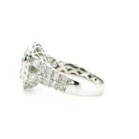 14K White Gold with 1.68CTW Natural White Diamond Women's Ring