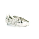 1.05ctw Natural Diamond Engagement Ring in 10K White Gold – Elegant Women’s Ring