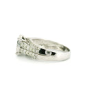 14K White Gold with 1.32CTW Natural White Diamond Women's Ring