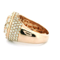 4.61ctw Round-Cut Diamond Men’s Pinky Ring in 10K Gold – Bold Luxury Jewelry