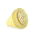 14k Yellow Gold Men’s Champion Ring | 2.97ctw Natural White Diamond