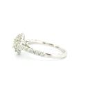 1.48ctw Natural Diamond Engagement Ring in 14K White Gold – Elegant Bridal Jewelry