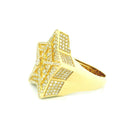 14k Yellow Gold Men’s Champion Ring | 2.26ctw Natural White Diamond