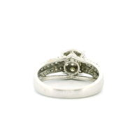 14K White Gold with 1.32CTW Natural White Diamond Women's Ring