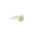 14k White Gold Women’s Diamond Ring | 0.94ctw Natural White Diamonds, 9mm