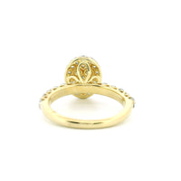 14K Yellow Gold with 1.48CTW Natural White Diamond Women's Ring