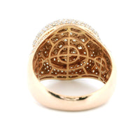 4.27ctw Round-Cut Diamond Men’s Champion Ring in 14K Rose Gold – Bold Luxury Statement Ring