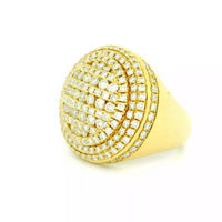 14k Yellow Gold Men’s Champion Ring | 2.97ctw Natural White Diamond