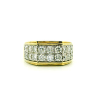 10k Yellow Gold Men’s Diamond Ring | 2.00ctw Natural White Diamond Champion Style