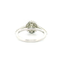 1.48ctw Natural Diamond Engagement Ring in 14K White Gold – Elegant Bridal Jewelry