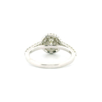 1.48ctw Natural Diamond Engagement Ring in 14K White Gold – Elegant Bridal Jewelry
