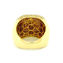 14k Yellow Gold Men’s Champion Ring | 4.21ctw Natural White Diamond