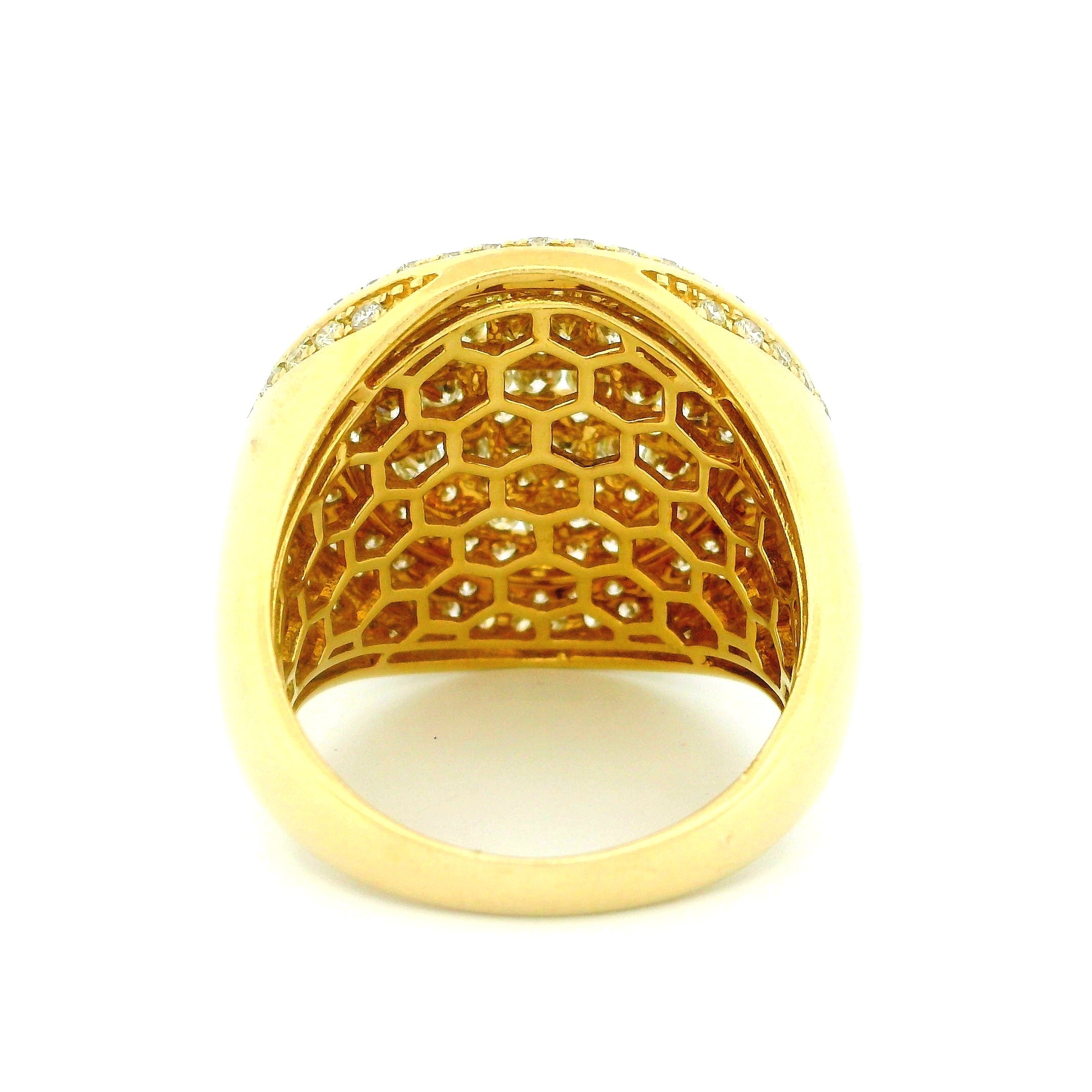 14k Yellow Gold Men’s Champion Ring | 2.97ctw Natural White Diamond