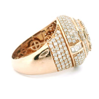 4.27ctw Round-Cut Diamond Men’s Champion Ring in 14K Rose Gold – Bold Luxury Statement Ring