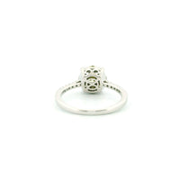 14k White Gold Women’s Diamond Ring | 0.94ctw Natural White Diamonds, 9mm