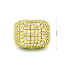 14k Yellow Gold Men’s Champion Ring | 4.21ctw Natural White Diamond