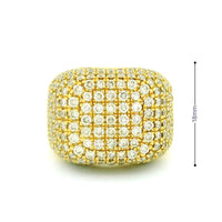 14k Yellow Gold Men’s Champion Ring | 4.21ctw Natural White Diamond