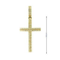 14k Yellow Gold Diamond Pendant | 2.20ctw Round Natural Diamonds, 44mm