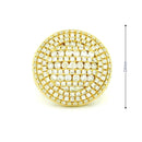 14k Yellow Gold Men’s Champion Ring | 2.97ctw Natural White Diamond