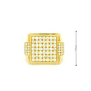 14k Yellow Gold Men’s Champion Ring | 1.95ctw Natural White Diamond