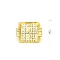 14k Yellow Gold Men’s Champion Ring | 1.95ctw Natural White Diamond