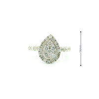 14k White Gold Women’s Diamond Ring | 1.61ctw Natural White Diamonds, 14mm