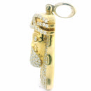 14K Gold Jesus Head Pendant with 5 CTW Natural VS White Diamonds