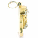 14K Gold Jesus Head Pendant with 5 CTW Natural VS White Diamonds