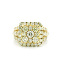 14K Yellow Gold with 3.31CTW Natural White Diamond Women's Ring