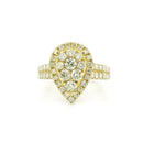 14K Yellow Gold with 1.48CTW Natural White Diamond Women's Ring