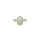 14k Yellow Gold Women’s Diamond Ring | 0.63ctw Natural White Diamonds, 11.8mm