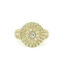 14K Yellow Gold with 1.62CTW Natural White Diamond Women's Ring