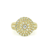 14K Yellow Gold with 1.62CTW Natural White Diamond Women's Ring